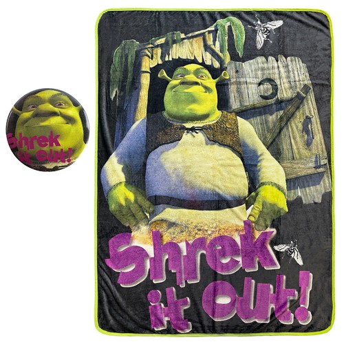 Shrek blanket with button - shrek,