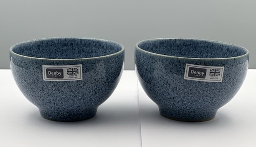 Two denby pottery studio - denby, blue