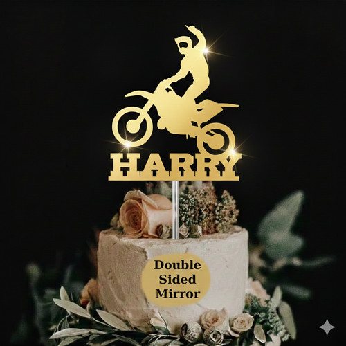 Motorbike cake topper - motorbike,
