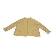 POETRY Women's Tan Open Front