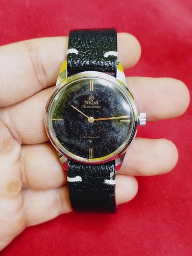 Vintage titoni airmaster black - vintage,