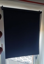 No Drill Blackout rollo blind Black 56 x 150 cm,  (A21)
