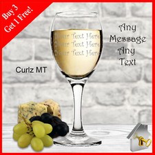 Personalised Wine Glass Birthday Gift Engraved Gifts 18th 21st 30th 40th 50th