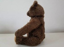 ANTIQUE STEIFF BEAR 1950s BROWN  MOHAIR 22 cm