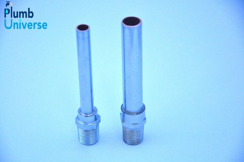 Copper pipe tail chrome plated - copper,