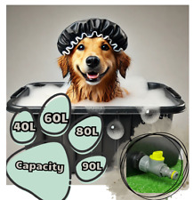 Bath Tub for Dog Cat Pet Bath With Drain Tap Valve Multi Purpose 40 60 80 90 L