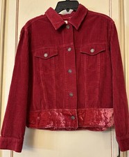 J.Jill Crimson Corduroy Ribbed