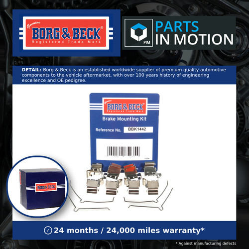 Brake pad fitting kit fits - pad,