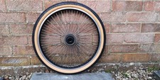 SLICK STREET BMX TYRES BLACK GUMWALL 20 x 1.75 LS-77 (PAIR, SINGLE & TUBES)