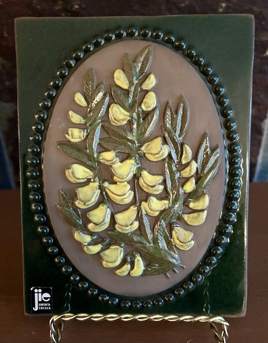 Jie gantofta flower plaque - gantofta,