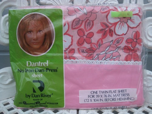 Vintage dantrel flat sheet - dantrel,