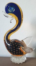 Murano Glass Duck. Blue &