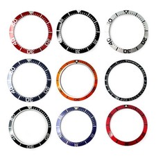 Bezel Insert for Omega Seamaster Watch Black Blue Silver Red Generic Replacement