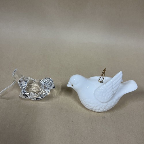 Vtg ceramic white turtle dove - ceramic,