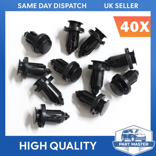 Front rear bumper clips - front, for