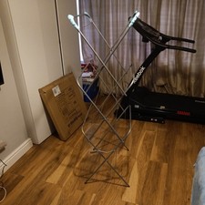 Metaltex 3-Tier Concertina Laundry Clothes Airer Silver