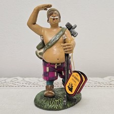 Vtg Funny Golfer Golf Statue