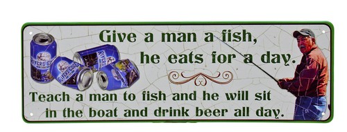 5 tin metal sign - 10.5",