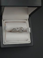 Sterling Silver Diva Diamonds Infinity Love Ring 6.5 925 Fine Fashion Jewelry