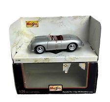 Maisto 1948 Porsche No. 1 Typ 356 Roadster 1948 Silver 1:24 Scale Die-Cast
