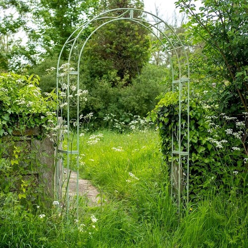 Metal garden arch - garden,