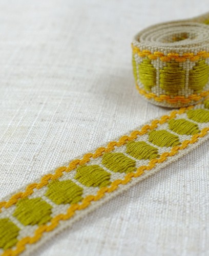 Vintage fabric braid trim - vintage,