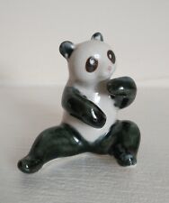 Vintage Giant Panda Glazed Ceramic Ornament*approx 2inch highx2inch wide*VGC