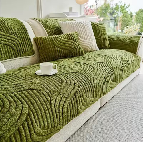 Thick plush sofa - plush, cover