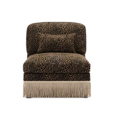 Leopard Print Chenille Armless