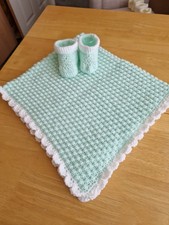 Hand crochet baby blanket - hand, &