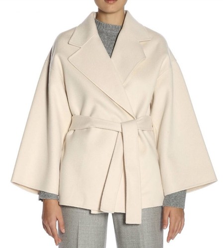 Theory wool cashmere belted - wool,