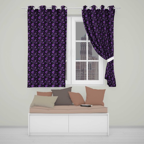Blackout eyelet curtains - blackout,