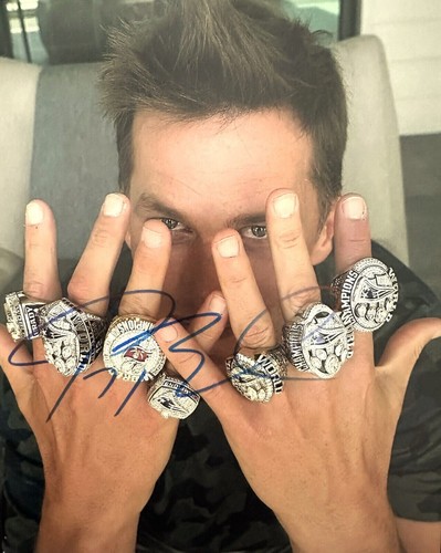 Tom brady 5x11 signed photo - tom, 8.5x11