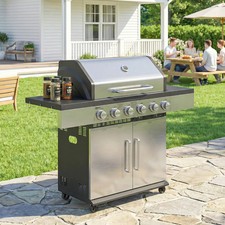 6Burner Liquid Propane Gas BBQ