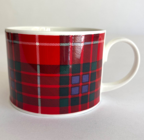Dunoon red fraser tartan mug - dunoon,