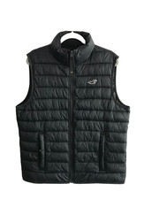 hollister mens puffer gilet