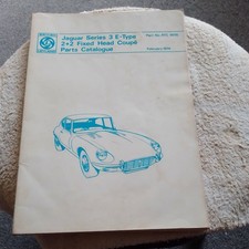 JAGUAR E TYPE  SERIES 3  FIXED HEAD COUPE PARTS CATALOGUE 1974 RTC9015
