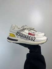 Dsquared2 Dean & Dan Caten White Leather Sneakers Woman`sSize 34