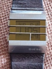 Diesel Mens Only The Brave LCD Chronograph Quartz Watch DZ-7071 Working