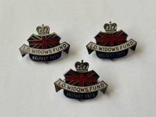 1973 Belfast Orange Widows Fund Enamel Badge, Sold Separately.