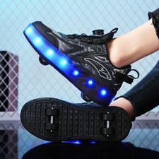 LED 4 Wheels Boys Girls Skates