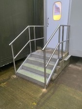 Stainless Steel Access Steps. Platform. Bespoke Fire Escape/ Access Steps