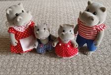 Sylvanian Families vintage BAERENWALD Forest Families - Hippos Bear Family Simba