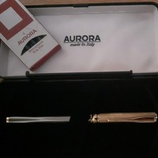 1 Italian aurora fountain pen with original box & refills used but in exc condi-