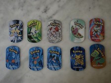 10x Pokemon METAL TAGS Job Lot Bundle 2006 Vintage Nintendo 