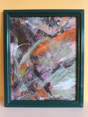 Abstract painting acrylic - painting,