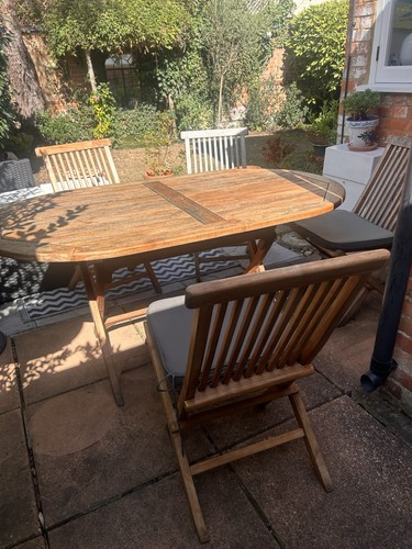 Reduced teak garden table - teak, &