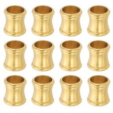 Lamp Solid Brass Neck, 12 Pcs Turned Brass Spindle Slips Lamp Finial, 14x15mm