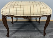Footstool Vintage French Louis XVI Walnut Table Stool Upholstered Seat  LOT 4253