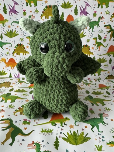 Handmade amigurumi dragon - handmade,